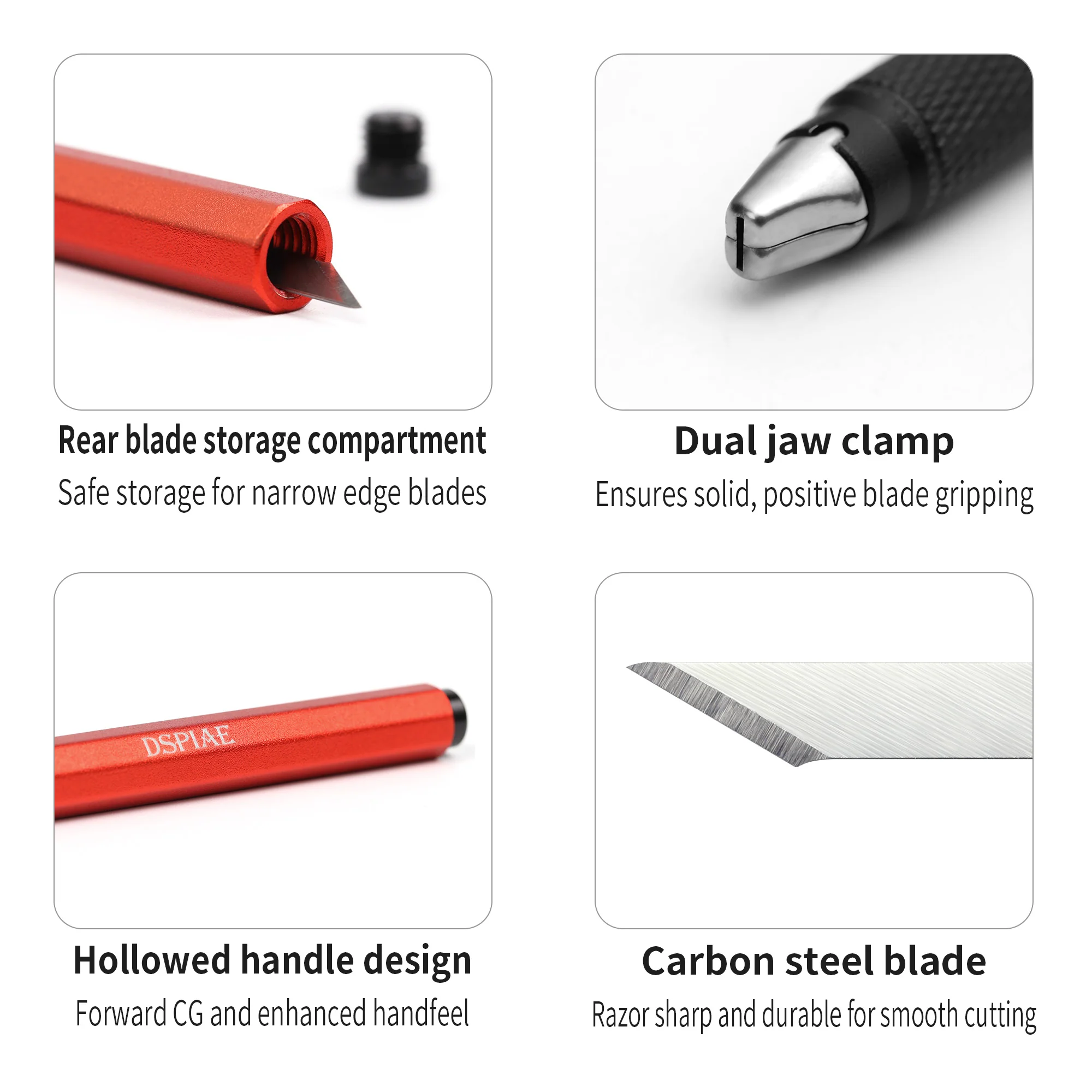 DSPIAE AT-DK Aluminum Alloy Hobby Craft Knife (Broad Blades Type & Narrow Blades Type) - Image 5