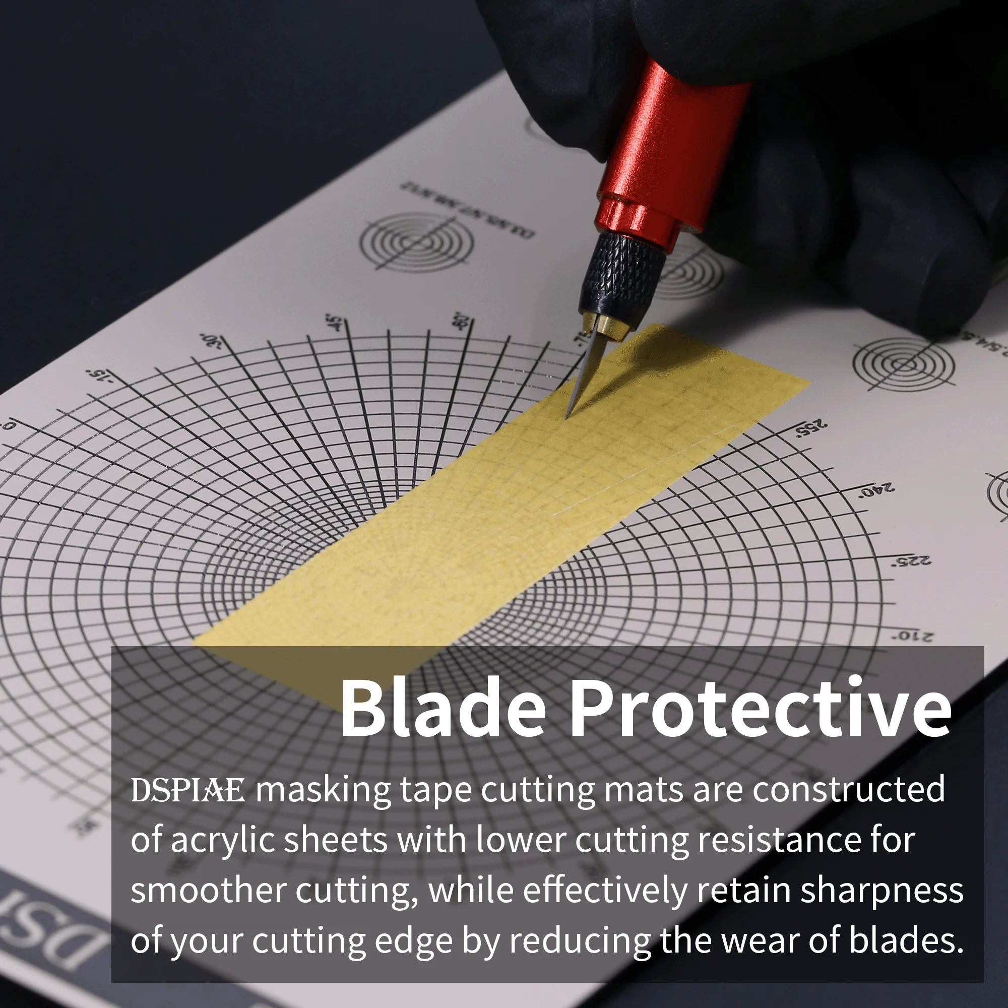 DSPIAE AT-EC Masking Tape Cutting Mat with Various Patterns - Image 3