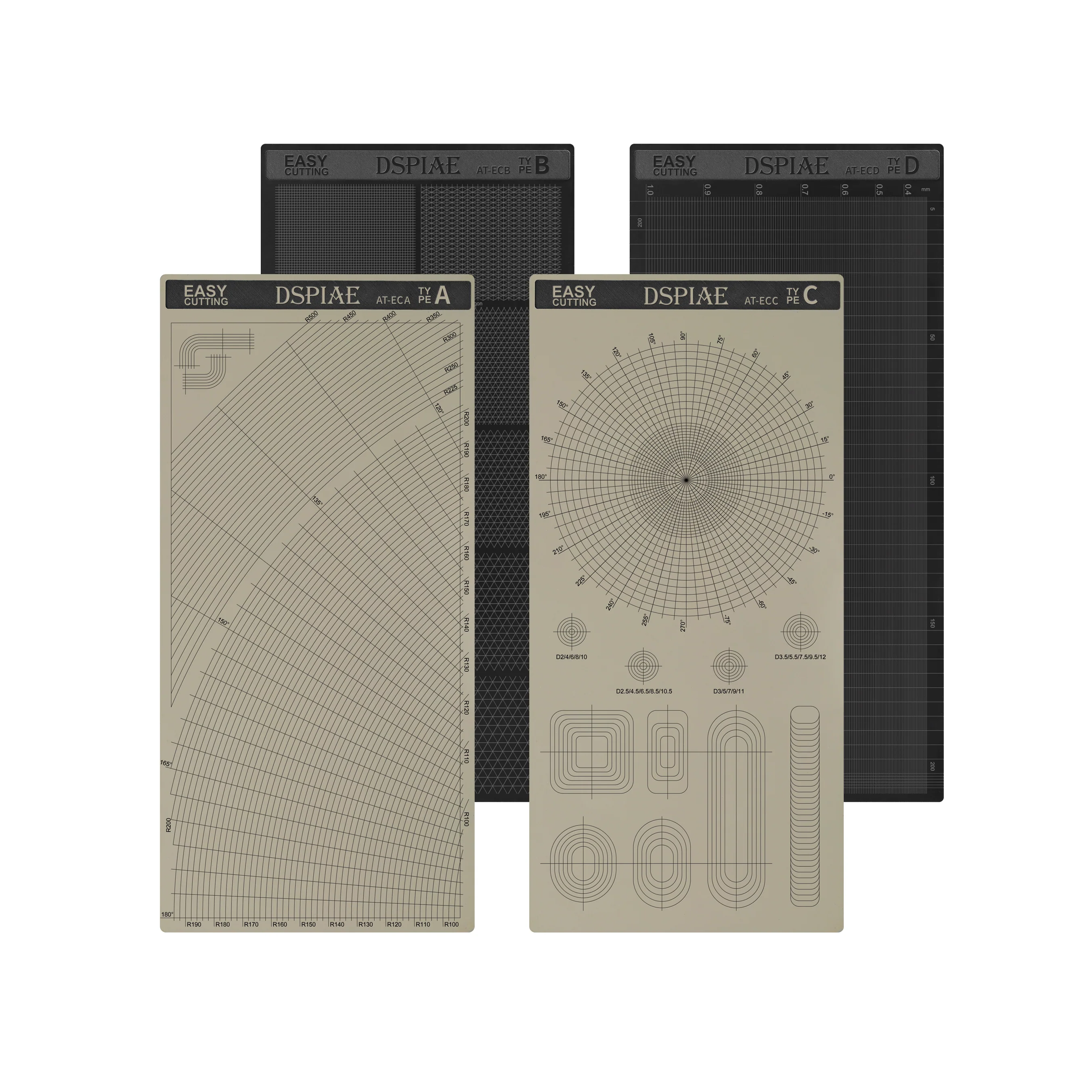 DSPIAE AT-EC Masking Tape Cutting Mat with Various Patterns - Image 4