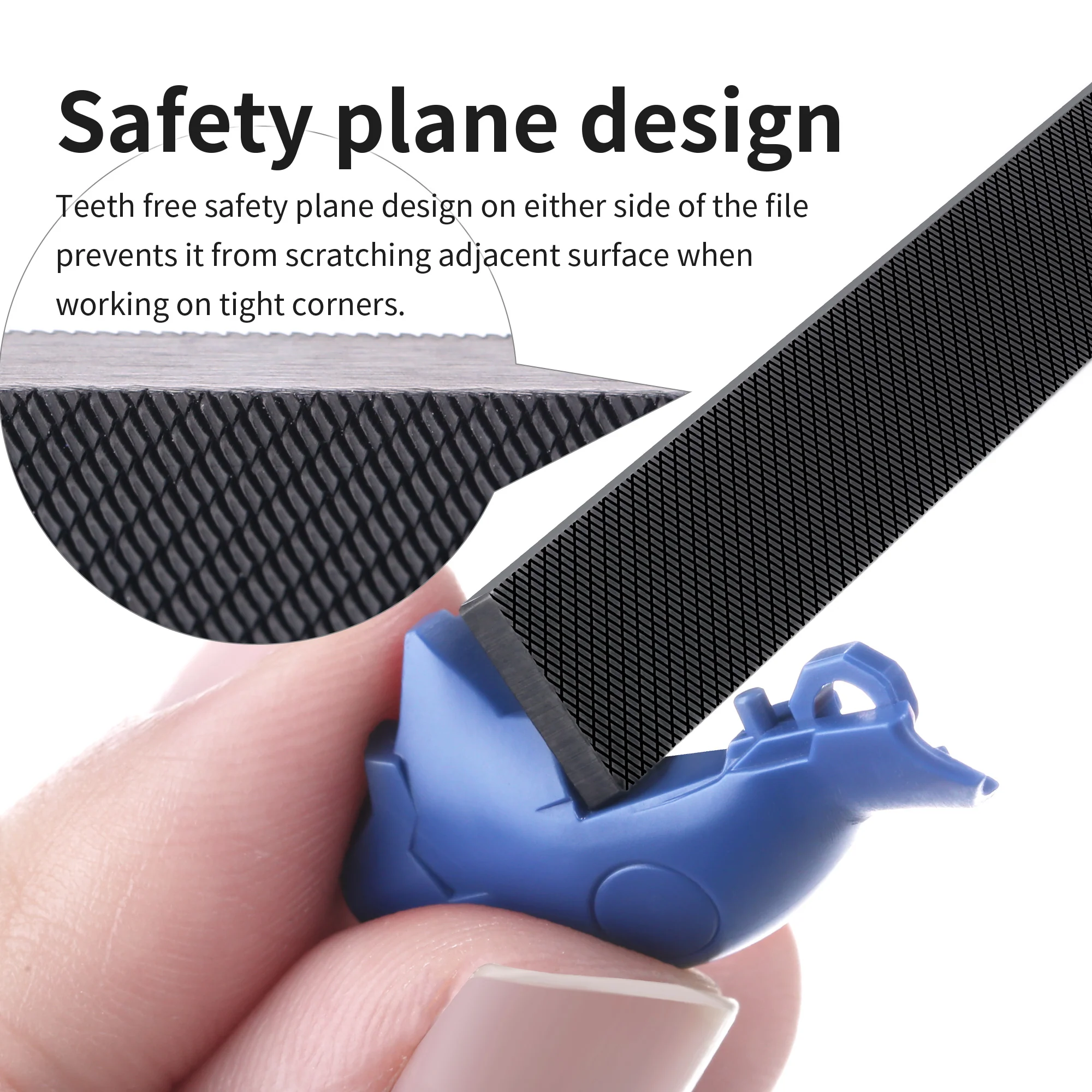 DSPIAE AT-FX DLC Coated Stainless Steel Hand File Grit#400/600/800/1200 - Image 7