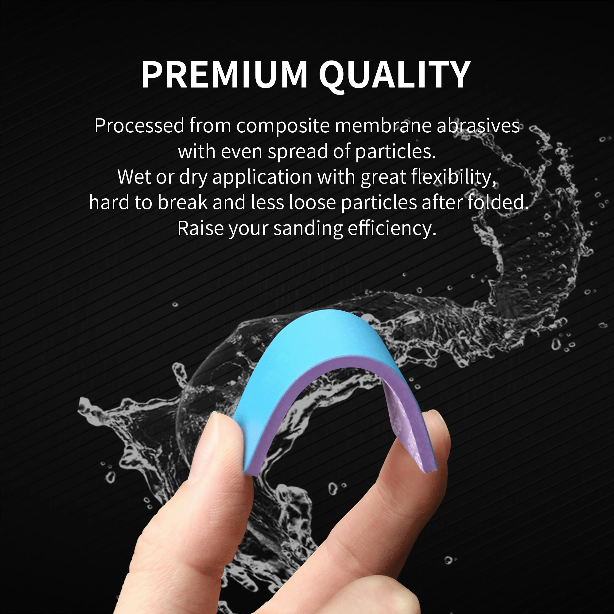DSPIAE DS3 Reusable Abrasive Sponge Sandpaper 400-1200 Grit - Image 3