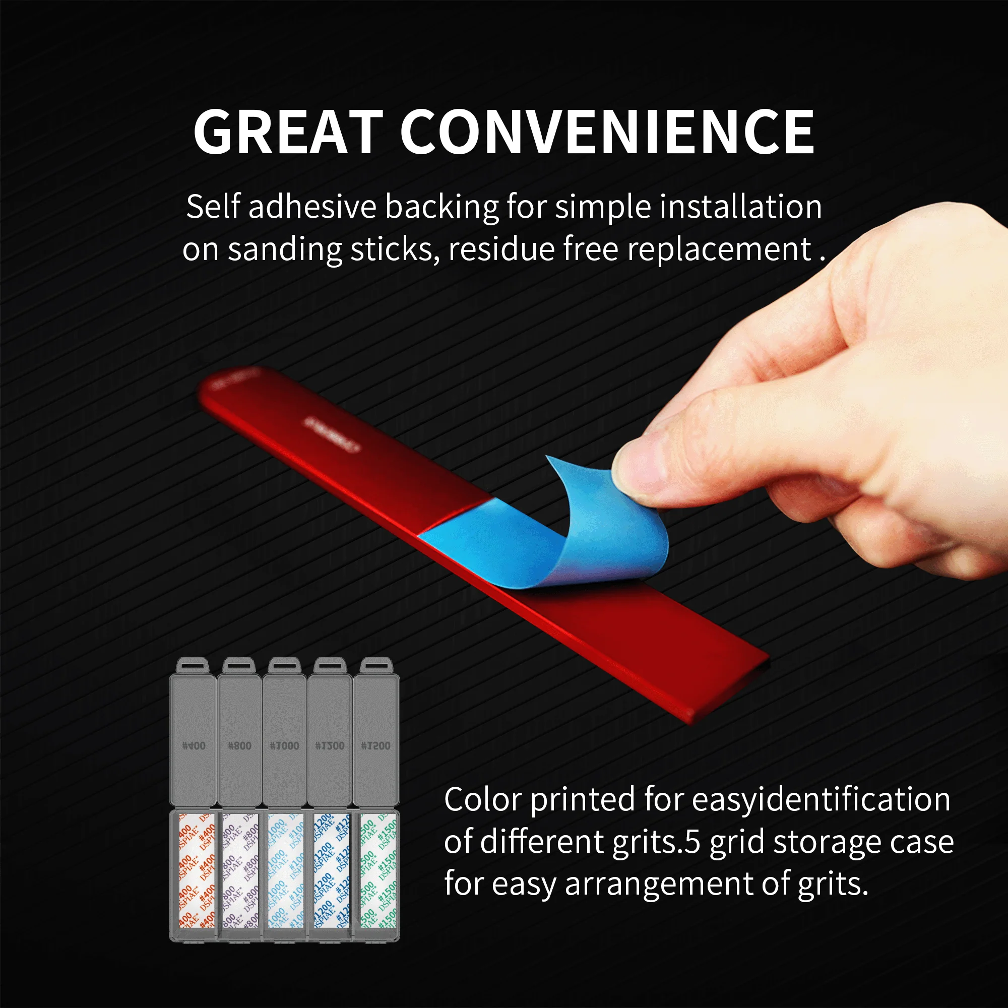 DSPIAE DSP Reusable Self-Adhesive Sandpaper 400-1500 Grit - Image 4