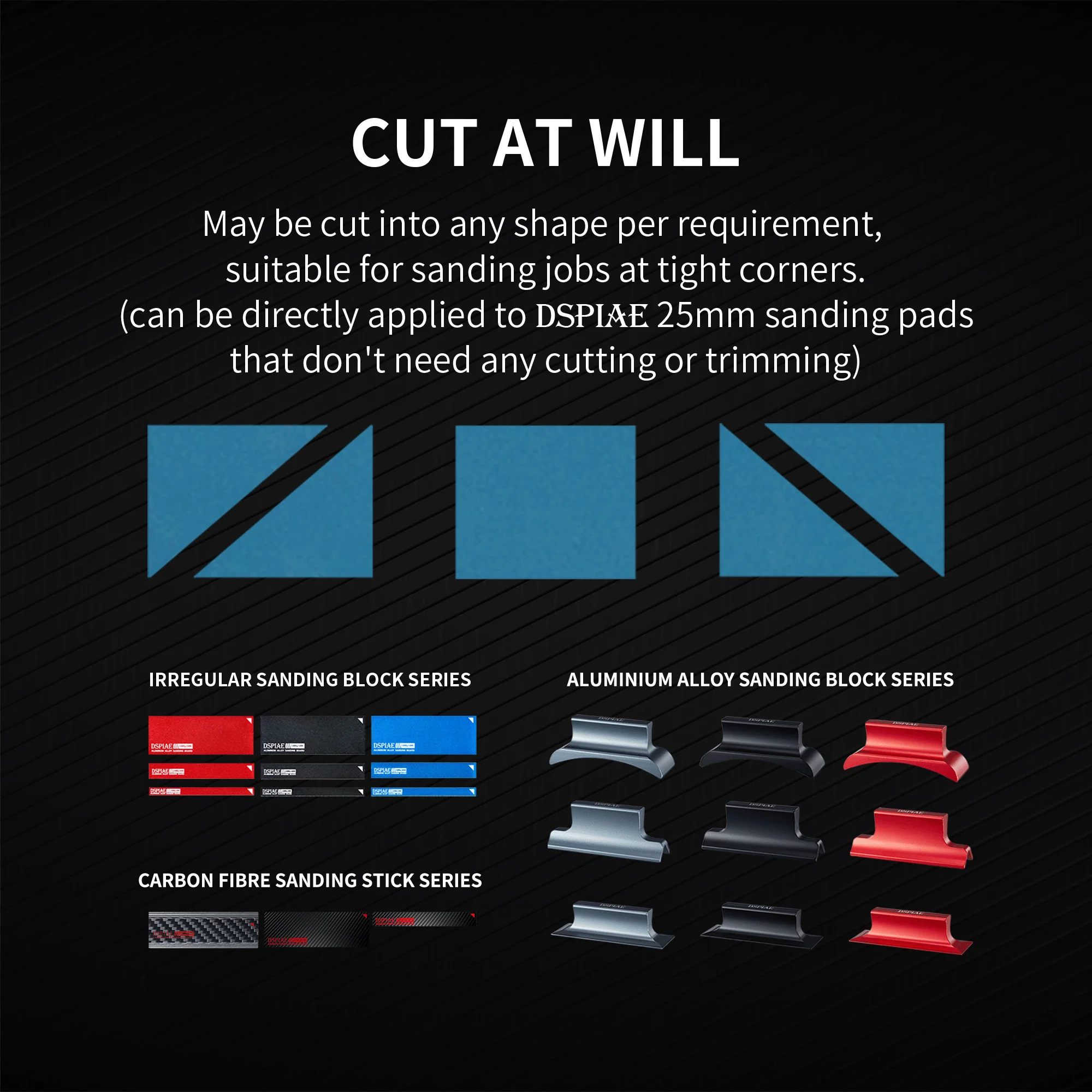 DSPIAE DSP Reusable Self-Adhesive Sandpaper 400-1500 Grit - Image 5